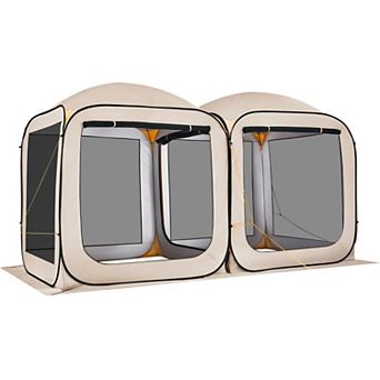 12 x 6 feet Pop Up Screen Tent Portable Outdoor Canopy for Patio & Backyard