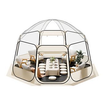 15 x 13.8 ft Pop Up Bubble Tent Waterproof Outdoor Garden Dome Igloo Shelter