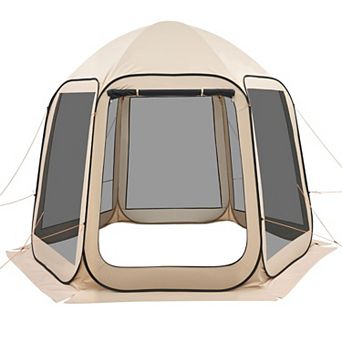 10 x 9.2 feet Pop Up Screen House Tent Portable Mesh Canopy for Patio Backyard