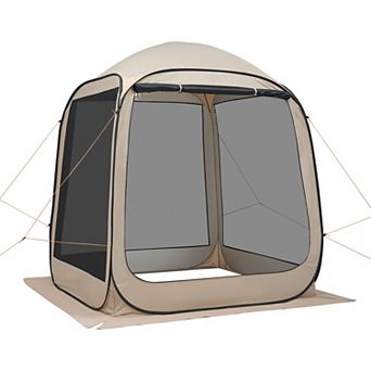 6x6ft Pop Up Screen Tent Portable Screened In Canopy For Backyard And Patio