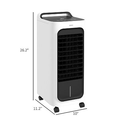 26 Inch Evaporative Air Cooler, Portable Swamp Cooler with Remote, for Home