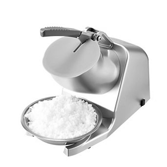 Ice Crusher Machine, 143lbs Per Hour Electric 2 Blades Snow Cone Maker for Home & Commercial Use