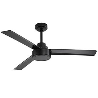 52-Inch Farmhouse Ceiling Fan Without Light Reversible Motor for Living Room