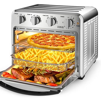 Air Fryer Toaster Oven Combo, 13.58-Inch, Bake Broil Toast, Kitchen Countertop