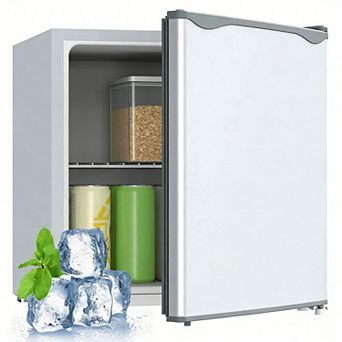 Compact Upright Mini Freezer 1.1 Cu Ft Portable Skincare Fridge for Dorm & Office