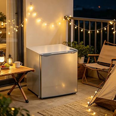 Compact Upright Mini Freezer 1.1 Cu Ft Portable Skincare Fridge for Dorm & Office