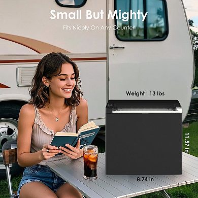 Countertop Bullet Ice Maker, Portable Machine for Home