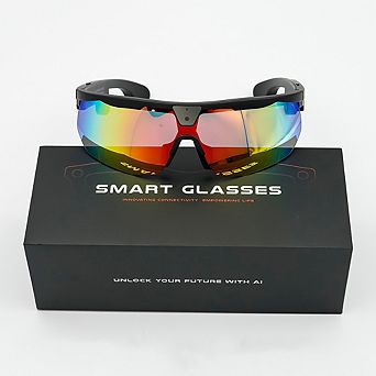 Smart Glasses with 8MP HD Camera 32MP, WiFi Cycling Sunglasses, Long Battery,Voice Wake-up,Translate