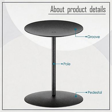 3 Pack Modern Black Metal Candelabras Farmhouse Table Decor