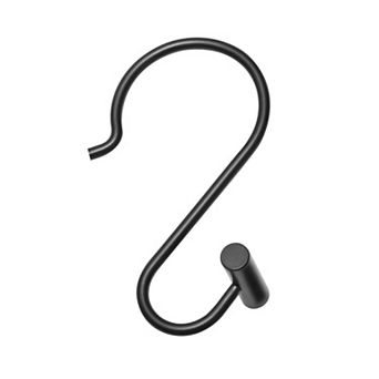 Utopia Alley Rust-Resistant Metal Shower Curtain Hooks with T-bar end for Bathroom - Set of 12