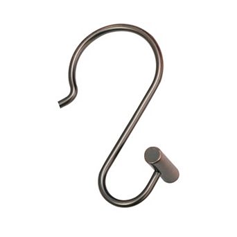 Utopia Alley Rust-Resistant Metal Shower Curtain Hooks with T-bar end for Bathroom - Set of 12