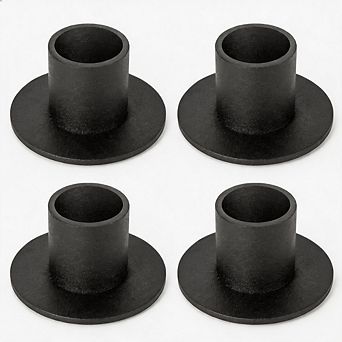 4 Pack Retro Black Candle Holders Farmhouse Home & Party Decor