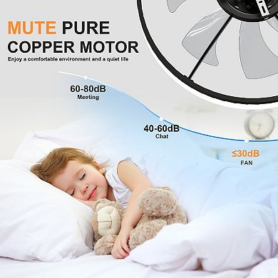 Loheer Modern Flush Mount Ceiling Fan 23.6-Inch Dimmable LED Light App Control for Bedroom