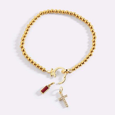 Pave Cross Charm