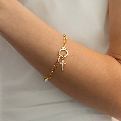 Pave Cross Charm
