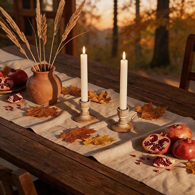 2 Pack Rustic Wooden Candle Holders Farmhouse Holiday Decor