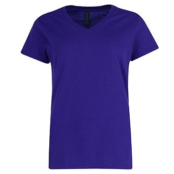 Gildan Women's V-neck Cotton Short Sleeve Tee