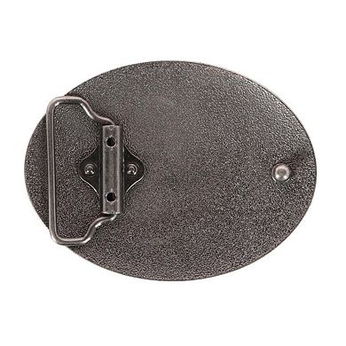 CTM Blank Braided Oval Belt Buckle