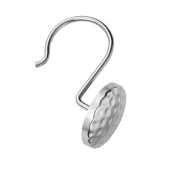 Utopia Alley Rust-Resistant Metal Shower Curtain Hooks Hangers for Bathroom- Set of 12