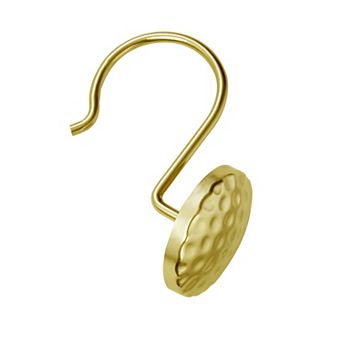 Utopia Alley Rust-Resistant Metal Shower Curtain Hooks Hangers for Bathroom- Set of 12