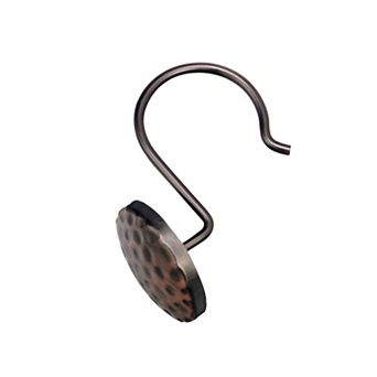 Utopia Alley Rust-Resistant Metal Shower Curtain Hooks Hangers for Bathroom- Set of 12
