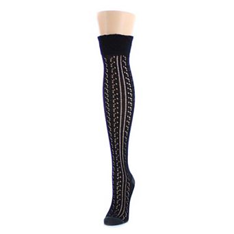 Women's Breakaway Braid Combed Cotton Over The Knee Socks