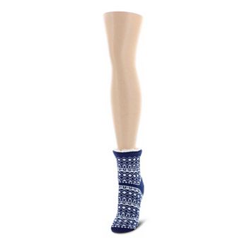 Fair Isle Sherpa Lined Lounge Socks