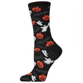 Women's Ghouls and Pumpkins Crew Socks