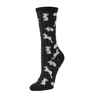 Women's Bunny Hop Blend Novelty Crew Socks