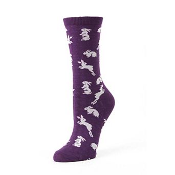 Women's Bunny Hop Blend Novelty Crew Socks