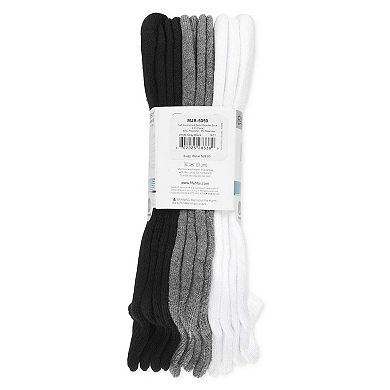 6 Pair Women's Half-Cushioned Solid-Color Quarter Socks