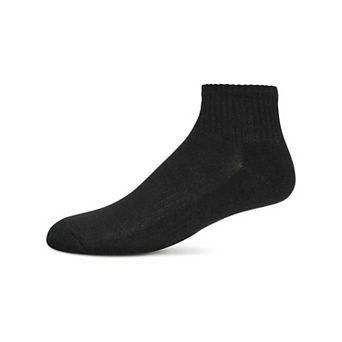 6 Pair Women's Half-Cushioned Solid-Color Quarter Socks