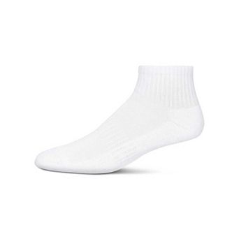 6 Pair Women's Half-Cushioned Solid-Color Quarter Socks