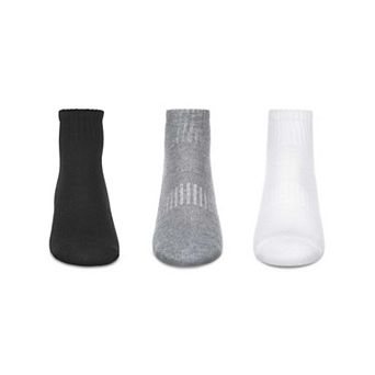 6 Pair Women's Half-Cushioned Solid-Color Quarter Socks