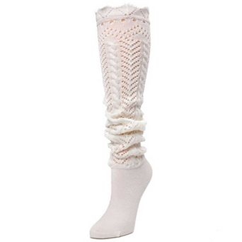 Sagesse Open Knit Slouched Knee High Socks