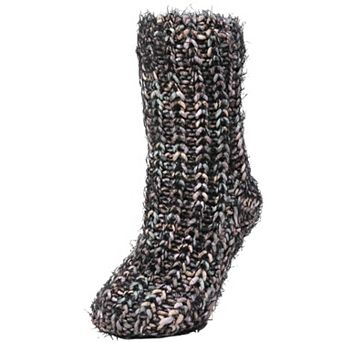 Women's Cozy Blend Sherpa-Style Lined Crew Slipper Sock