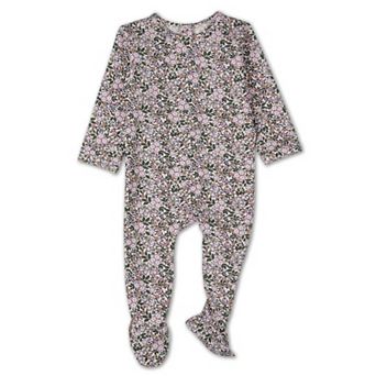 Baby and Toddler Girls "Kaleidoscope Bouquet" Cotton Rich Footie