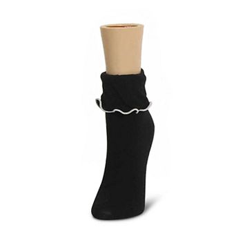 Women's Ruffle Bliss Cotton Blend Ankle Socks