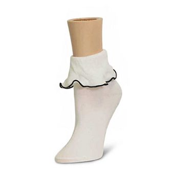Women's Ruffle Bliss Cotton Blend Ankle Socks
