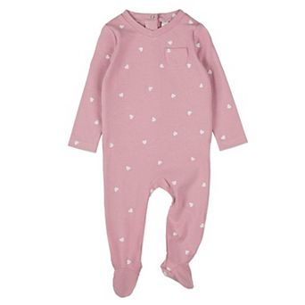 Baby and Toddler Girls "Kind Hearts" Footie