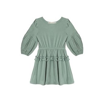 Flutter Sleeves Bloom Dress