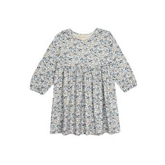 Hazelnut Long Sleeve Floral Dress