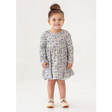 Hazelnut Long Sleeve Floral Dress