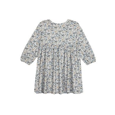 Hazelnut Long Sleeve Floral Dress