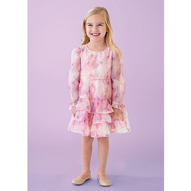Berry Swirl Watercolor Dress