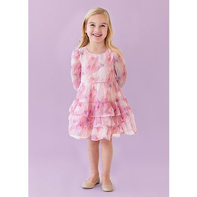 Berry Swirl Watercolor Dress