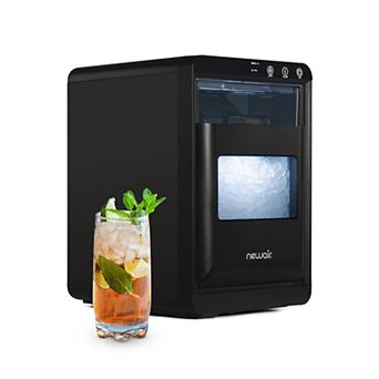 Newair Nugget Ice Maker 44lbs/Day, Self-Cleaning, Black Stainless Steel Countertop Ice Machine
