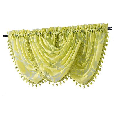 Kate Aurora Organza Sheer Milawi Complete 5 Piece Window Curtain Set