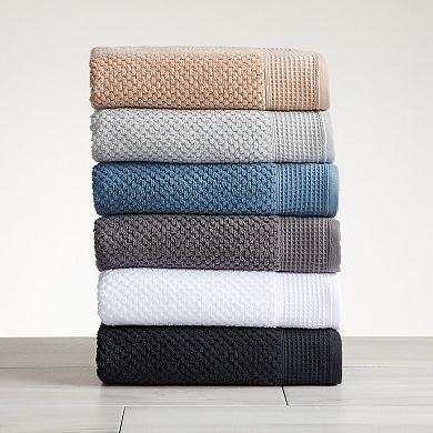 Market & Place 4-Pack Cotton Textured Zero Twist Bath Towel Set