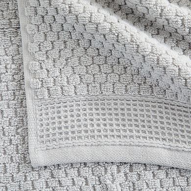 Market & Place 4-Pack Cotton Textured Zero Twist Bath Towel Set
